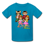 Kids T-Shirt - Fruit of the Loom - Kidz Girls 3 MANY COLORS - turquoise