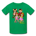 Kids T-Shirt - Fruit of the Loom - Kidz Girls 3 MANY COLORS - kelly green