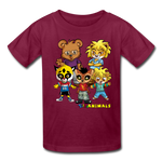 Kids T-Shirt - Fruit of the Loom - Kidz Boys 4 - MANY COLORS - burgundy